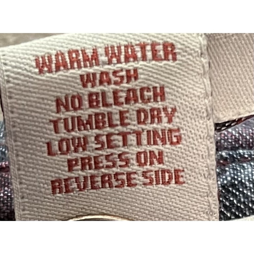 Carbon 2 Cobalt Men's Flannel Shirt XL Red Gray Plaid Button-Up Long Sleeve - Picture 7 of 7